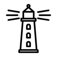 A trendy vector design of lighthouse