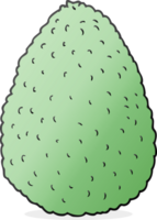 mano disegnato cartone animato avocado png