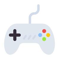 A flat design, icon of gamepad vector