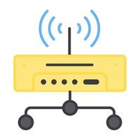 A trendy design icon of wifi network vector