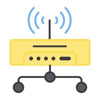 A trendy design icon of wifi network vector