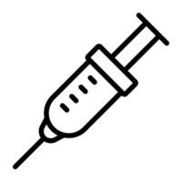 A trendy vector design of plastic syringe