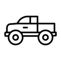 Vector design of pickup van, editable icon