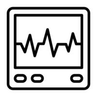 An icon design of electrocardiogram, editable vector