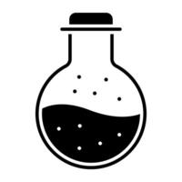 Trendy vector design of chemical flask