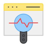 vector diseño de datos análisis, editable icono