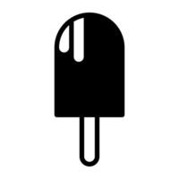 un paleta de hielo hielo caramelo sólido icono vector