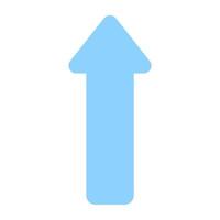 A trendy vector design of upward arrow