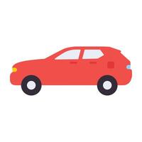 Flat vector design of sedan car