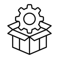 A linear design, icon of seo package vector
