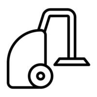 A linear design, icon of vacuum cleaner vector