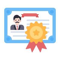 A trendy vector design icon of business diploma