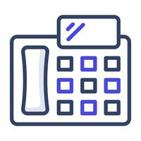 A outline design, icon of fax machine vector