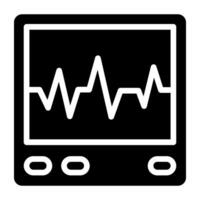 An icon design of electrocardiogram, editable vector