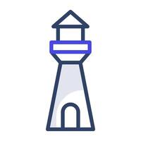 Editable flat design vector of lighthouse