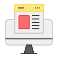 A unique design icon of web layout vector