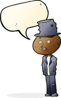 cartoon funny hobo man with speech bubble png