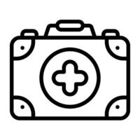 A trendy design icon of first aid kit vector