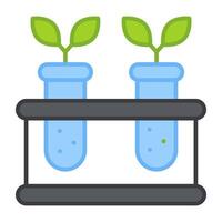 A flat design, icon of tubes plant vector