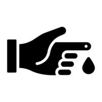 An Icon design of finger cut in solid style vector