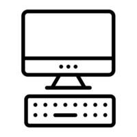 A trendy design of computer icon vector