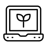 An icon design of online leave vector