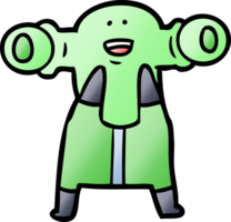 friendly cartoon alien png