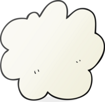 mano dibujado dibujos animados decorativo nube elemento png