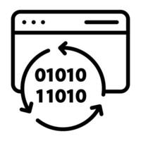 Perfect design vector of online binary data