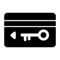 A perfect design icon of secure atm card vector