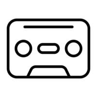 An icon design of audio cassette vector