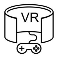 Trendy vector design of vr game