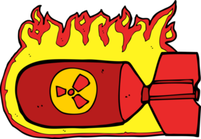 bomba nuclear de dibujos animados png