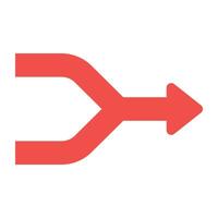 An icon design of murge arrow vector