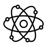 Trendy design of atom, editable vector