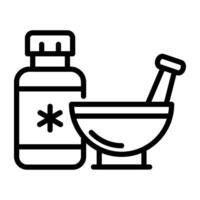 Premium download icon of pestle mortar vector
