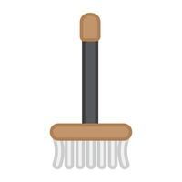 A housekeeping equipment, icon of mop vector