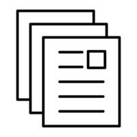 Modern design icon of files vector