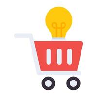 An icon design of ecommerce solution vector