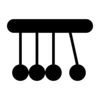 Icon of newton's cradle in trendy design vector