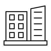 A trendy design icon of commercial buildings vector