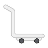 A unique design icon of pushcart vector