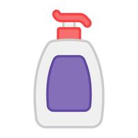 An icon design of shampoo bottle vector