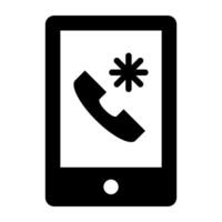 An icon design of medical mobile call, editable vector