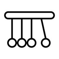 Icon of newton's cradle in trendy design vector