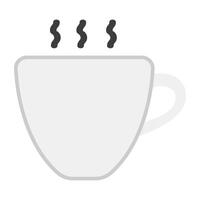 un moderno estilo icono de té taza vector