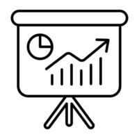 A linear design, icon of ab testing vector