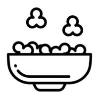 A premium download vector of food bowl