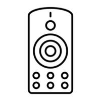 An editable design icon of TV remote vector