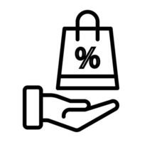 An icon design of shopping sale vector